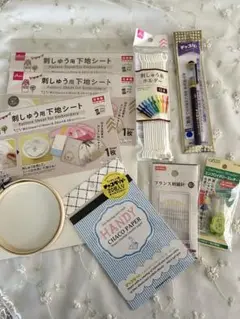 ③刺しゅう用下地シートと道具セット
