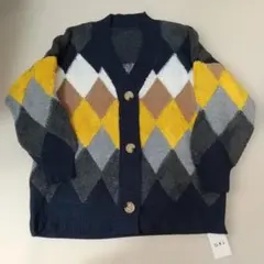 GRL ダイヤモンドパターン カーディガン Fサイズ