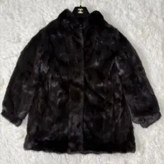 サガミンク　銀タグ　セーブルファー　毛皮コート　ファーコート