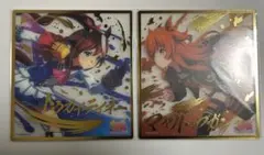 ウマ娘 クリア 箔押し 色紙 トウカイテイオー マヤノトップガン