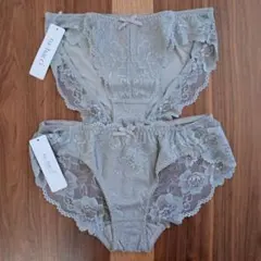 tu.hadci ショーツ2枚セット グレイッシュベージュ