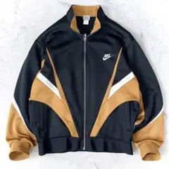 スペシャル 90s 銀タグ ビンテージ ナイキ 美品L トラックジャケット 黒茶