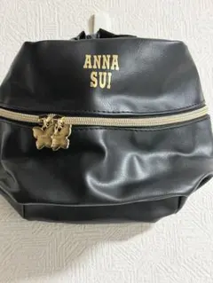 ANNA SUI ポーチ ブラック 蝶チャームのサムネイル