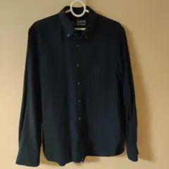 無印良品　長袖ボタンダウンシャツ　Ｍサイズ・ネイビー