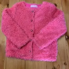 メゾピアノ　もこもこカーディガン　110cm