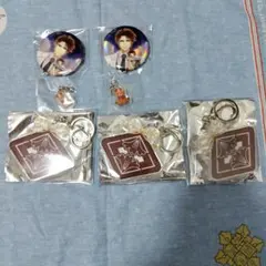 武田信玄 イケメン戦国 台湾くじ缶バッジ アクリルキーホルダー セット