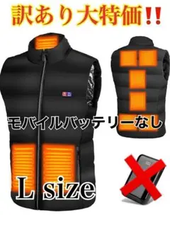 訳あり‼️電熱ベスト 9箇所発熱 軽量 10000mAh USB給電