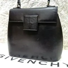 ジバンシィ　ハンドバッグ　ブラック　カーフレザー　4Gロゴ　フォーマル