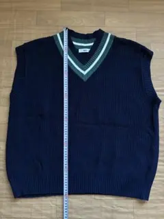 WEGO ネイビー Vネック セーター M