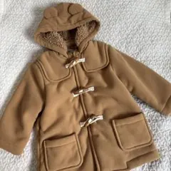 ミキハウスHot Biscuits フリースボンディングダッフルコート 90cm