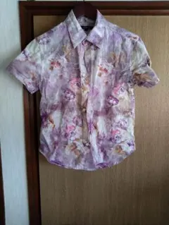 【最終値下げ】JACKROSE 半袖シャツ 花柄 紫系のサムネイル