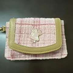 マロンクリーム財布　カードケース