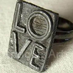 ri398 USA 1960' LOVE リング サイズ １７号（フリーサイズ）