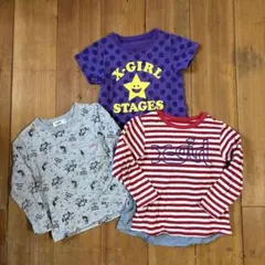 X-girl 110センチ　3枚セットまとめ売り