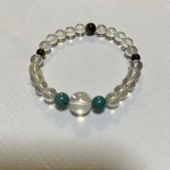 天然石ブレスレット 水晶 ターコイズ タイガーアイ