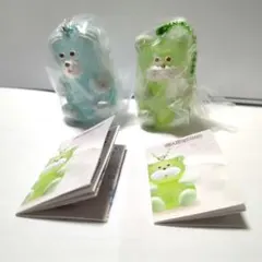 【2種セット】MilkyHug フェイクスイーツマスコット　ねこ　いぬ