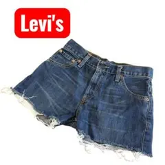 リーバイス507平成ギャルW27 濃紺 ハイウエスト ショートパンツ　y2k