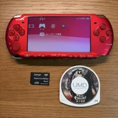 動作確認済み PSP-3000 ラディアント・レッド 無双OROCHI 魔王再臨