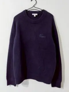 LACOSTE ラコステ ワニ ロゴ 刺繍 クルーネック 長袖 ニット セーター