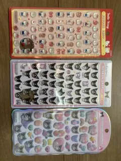 正規品 ボンボンドロップシール mini キティークロミ コットンパフィーシール