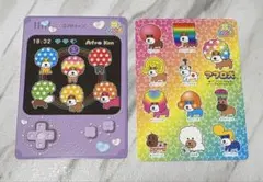 サンエックスユニバース　あつめてカードコレクション　アフロ犬　2枚