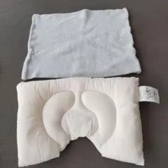 赤ちゃん枕　ドーナツ枕　西川　くぼみ付き枕　 　カバー付きのサムネイル