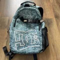 DC リュック 青系 ロゴ刺繍