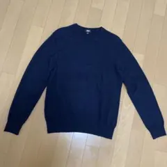 UNIQLO ネイビー 長袖　カシミヤ カシミア100 S ニット