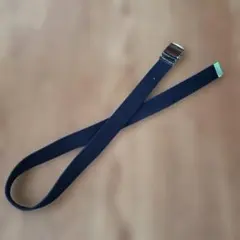 ネイビー ナイロンベルト メタルバックル