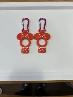 東京ディズニーリゾート ミニー型ペットホルダー2個おまけ付きミニーカラビナ