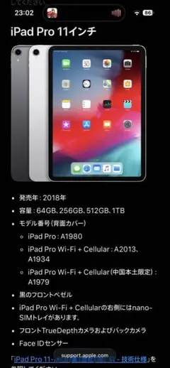 第一世代iPad Pro11 inch 64G Apple Pencil第二世代
