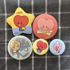 BTS V BT21 TATA COOKY 缶バッジのサムネイル