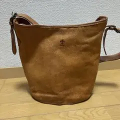 ブラウンレザーショルダーバッグのサムネイル