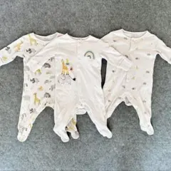 next 動物柄ロンパース 3枚セット