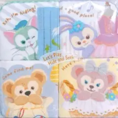 〈新品未使用〉ダッフィー　タオルハンカチ ４枚セット　ディズニー