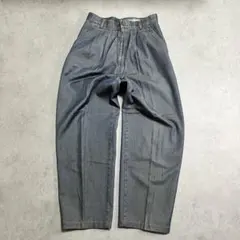 デニム ブルー グレー ワイド オーバーサイズ カジュアル レディース古着