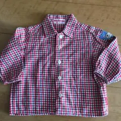 ミキハウス  チェックシャツ　80㎝