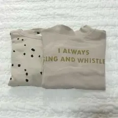 トレーナースウェット2枚セット　100-110 韓国子供服