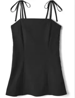 リボンストラップキャミソールミニワンピース[gm466] GRL