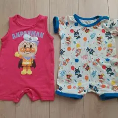アンパンマン ベビー服 タンクトップタイプとロンパースセット肌着