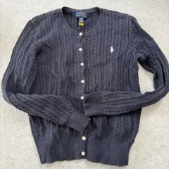 POLO RALPH LAUREN ケーブルニット カーディガン ネイビー