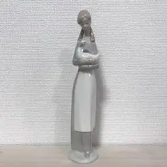 LLADRO リヤドロ　アヒルと少女 LLADRO リヤドロ 傘を持つ少女とアヒル 陶器 置物 オブジェ