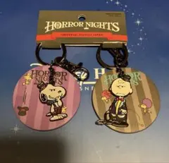 USJユニバ　ハロウィン スヌーピー　ペアキーチェーン