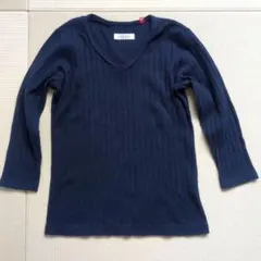 H.R.MARKET ネイビー Vネック カットソー Mのサムネイル