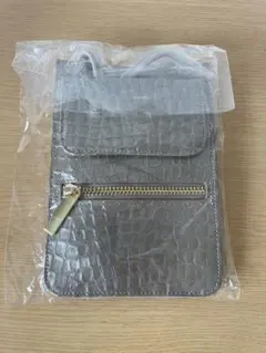 クロコダイル風スマホショルダーバッグ