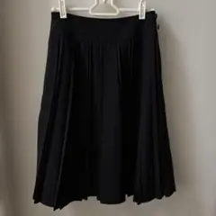 黒のプリーツスカート　ウエスト61㎝