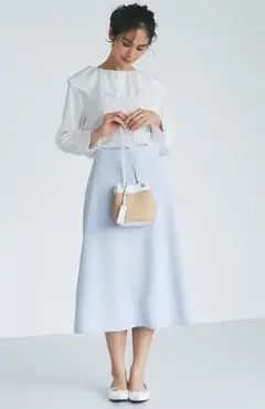 La boutique BonBon ドライダブルクロスAラインスカートのサムネイル