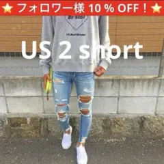 ⭐️アメリカンイーグル ダメージジェギング スキニーデニム US2 大人気デニム⭐️