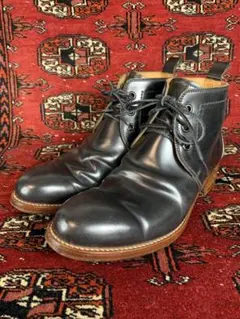 激レア❗️chausser ショセ コードバン チャッカブーツ ブラック 茶芯のサムネイル