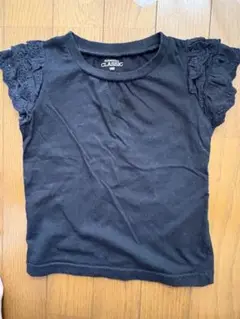レース袖 黒 Tシャツ100